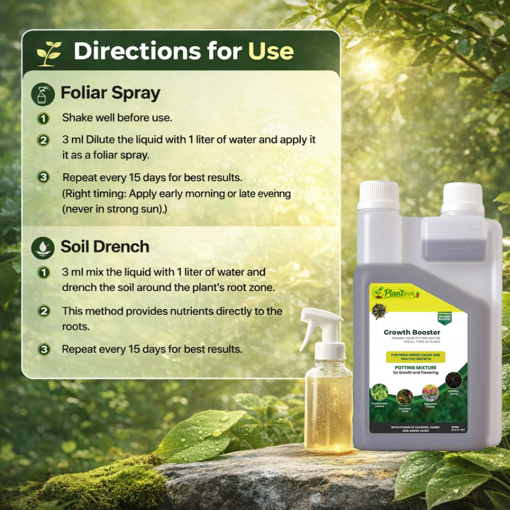 Plantova Growth booster - Organic Plant Growth Booster for Healthy Roots & Yields